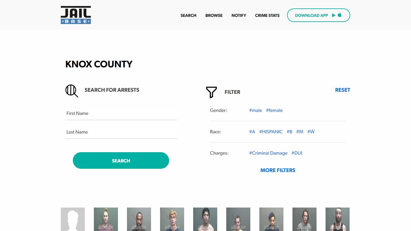 Knox County Jail Inmate Search and Mugshots | JailBase
